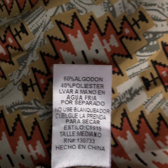 Umgee Southwestern Geometric Print Halter Dress Size Medium - Picture 4 of 14